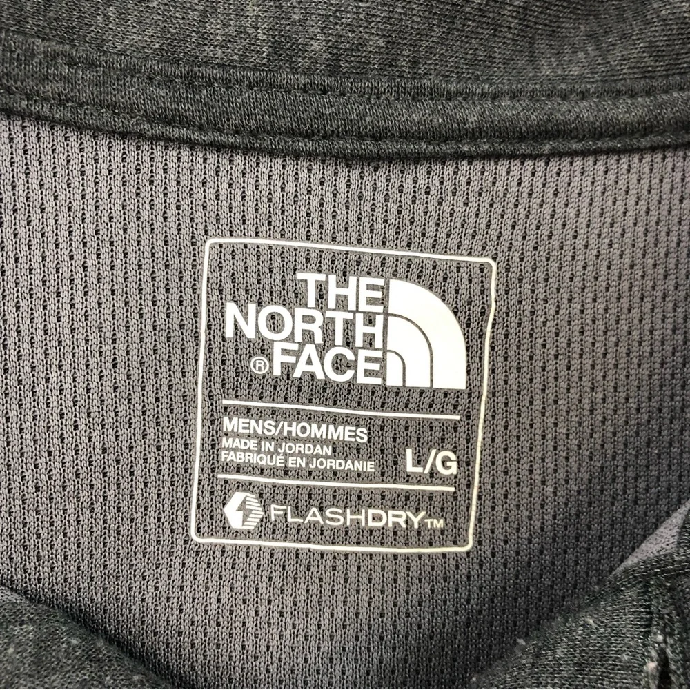 The North Face Polo Shirt Mens Large Flash Dry Gray Super Soft